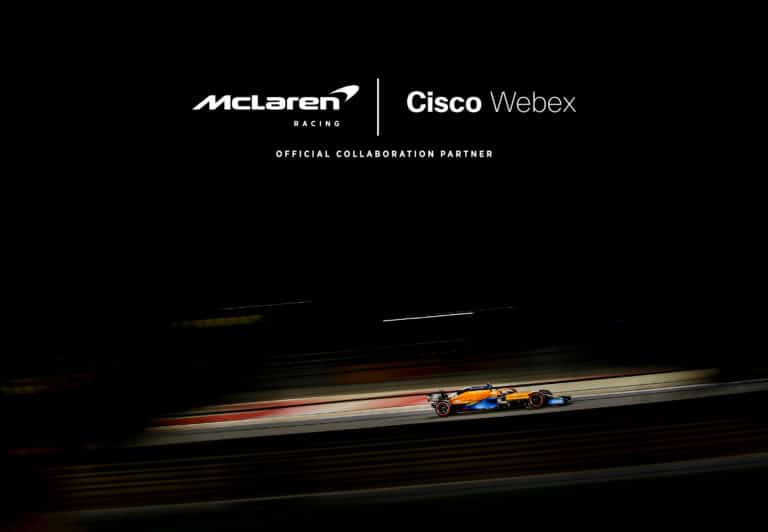 Cisco Webex wordt Official Collaboration Partner van McLaren F1-team