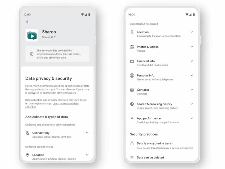 Apps in Google Play vereisen straks privacy labels