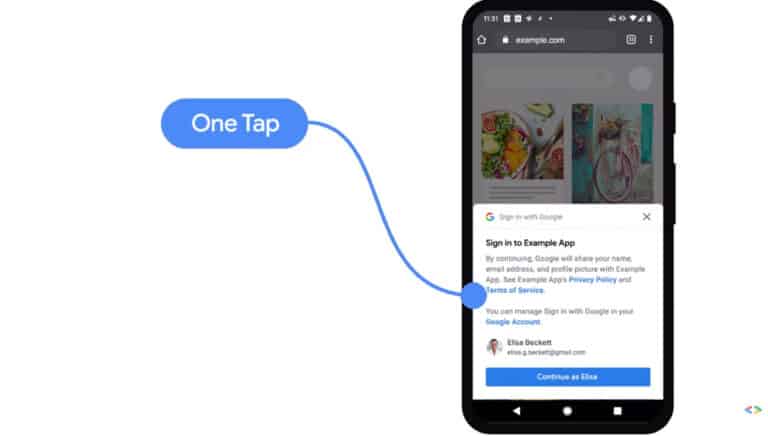 Google introduceert One Tap login met beveiligingstokens