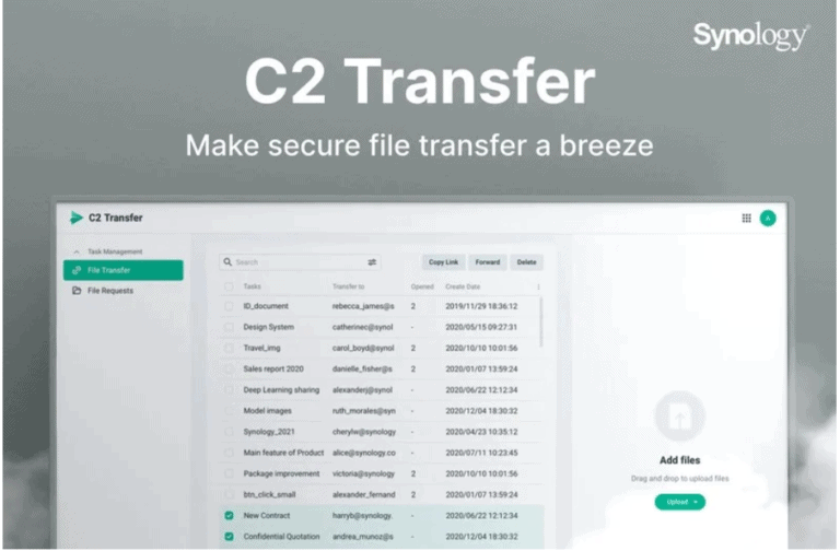 Synology introduceert zakelijke file transfer-dienst C2 Transfer