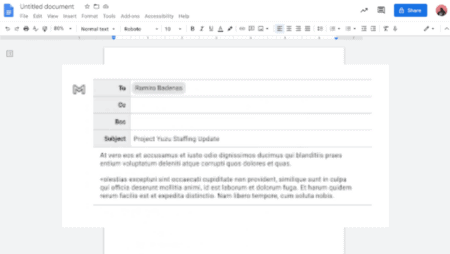 Gmails zijn vanaf nu via Google Docs te schrijven