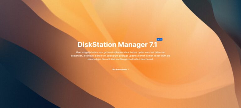 Synology DiskStation Manager 7.1 (DSM) zet in op beheer en monitoring