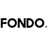 Het logo voor fondo op een witte achtergrond.