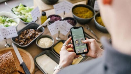 Piekverkeerbestendige app voor gezond eten op kantoor bestellen