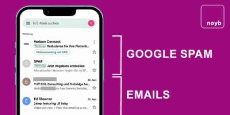 Klacht tegen Google om advertentiemails