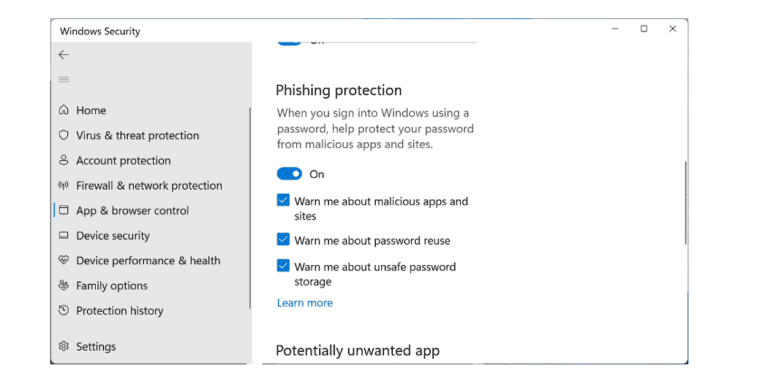 Windows 11-update waarschuwt voor inlogpogingen op onveilige websites