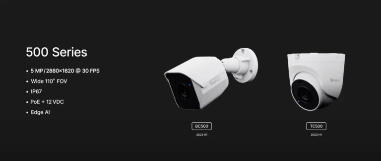 Synology werkt aan eigen ip-camera’s, de 500 Series