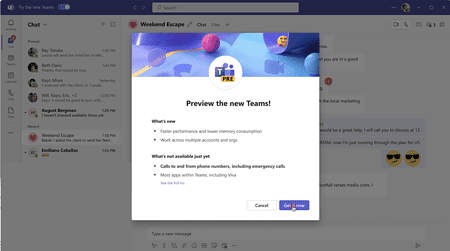 Microsoft past Teams verder aan voor overgang naar nieuwe client