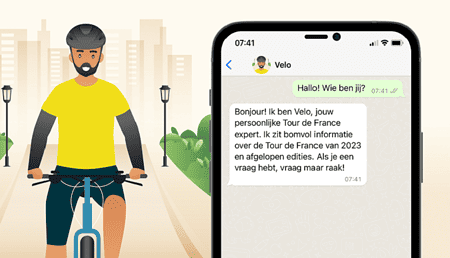 AI-chatbot helpt om de Tour de France te volgen