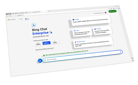 Microsoft brengt Bing Chat naar enterprise organisaties