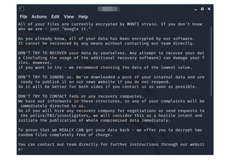 Monti-ransomware versleutelt data op VMware ESXi-servers