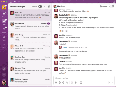 Slack kijkt een beetje af bij concurrent voor grootste redesign ooit