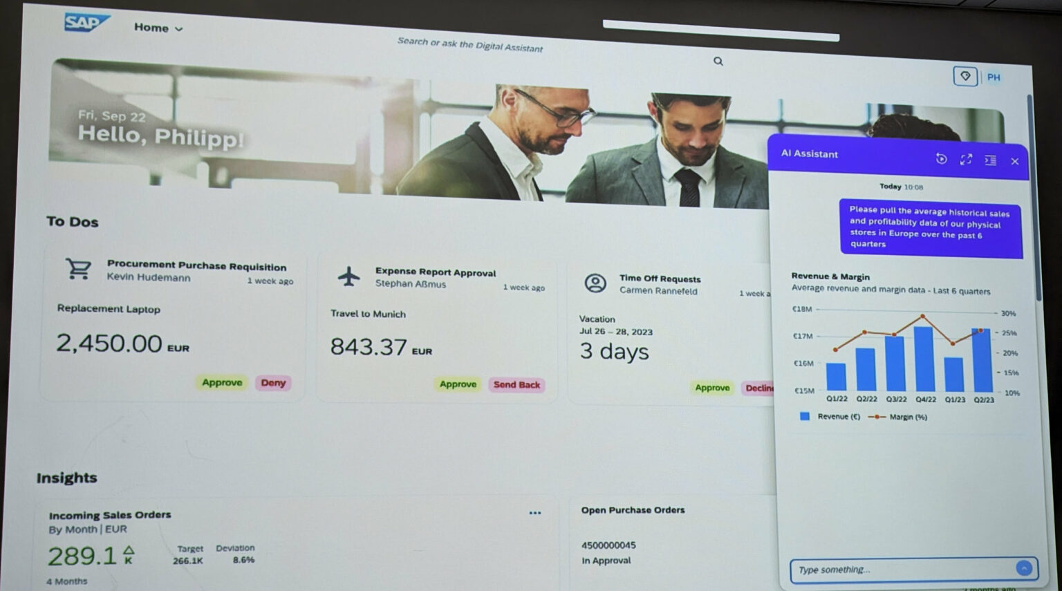 SAP presenteert gen AIassistent Joule, gebaseerd op data van 25.000
