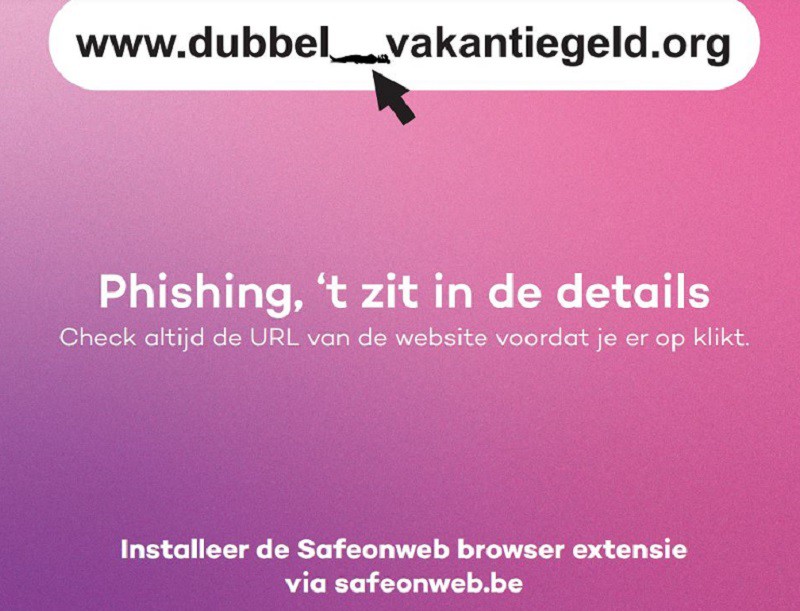 The Belgian government comes with an anti-phishing Chrome extension