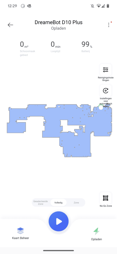DreameBot D10 Plus review: robotstofzuiger met LiDAR en screenshot.