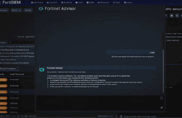 AI-assistent Fortinet Advisor moet dreigingsdetectie stroomlijnen