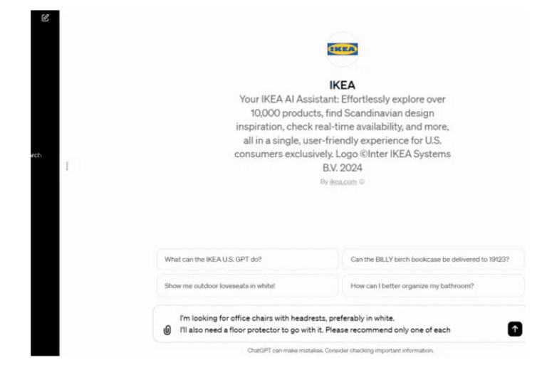 IKEA introduceert eigen GPT voor hulp bij interieurontwerp