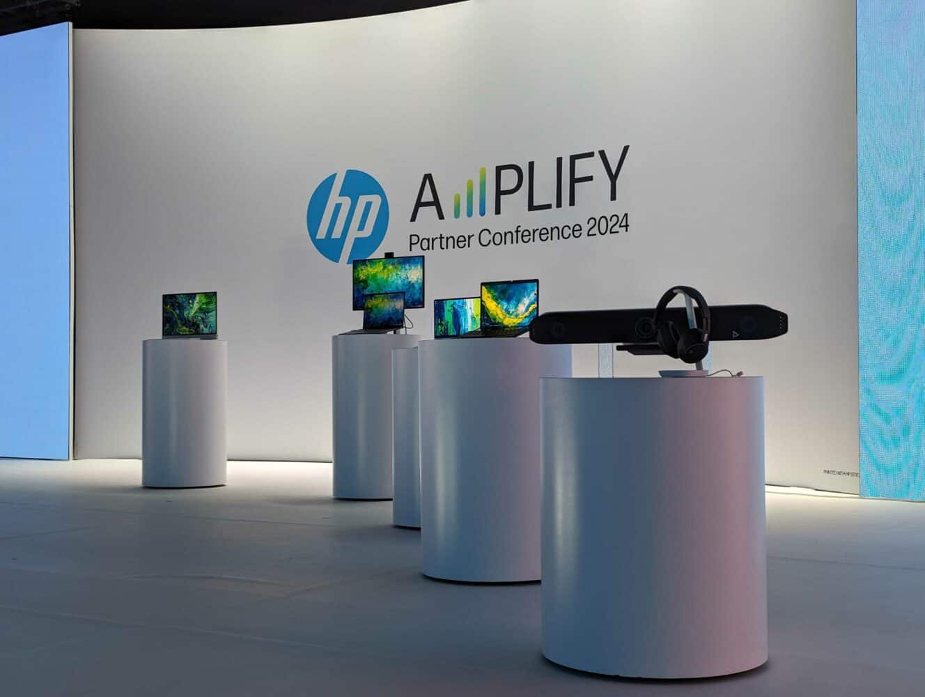 HP's AI-PC-stand op de HP Tech Conference.