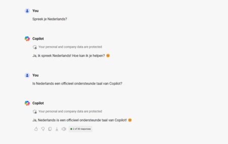 Copilot spreekt uiterlijk april officieel Nederlands