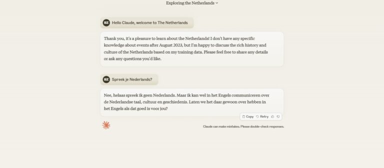 Anthropic-chatbot Claude nu in Nederland beschikbaar
