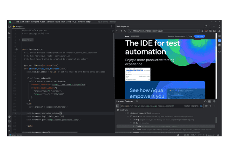 JetBrains maakt app-testtool Aqua algemeen beschikbaar