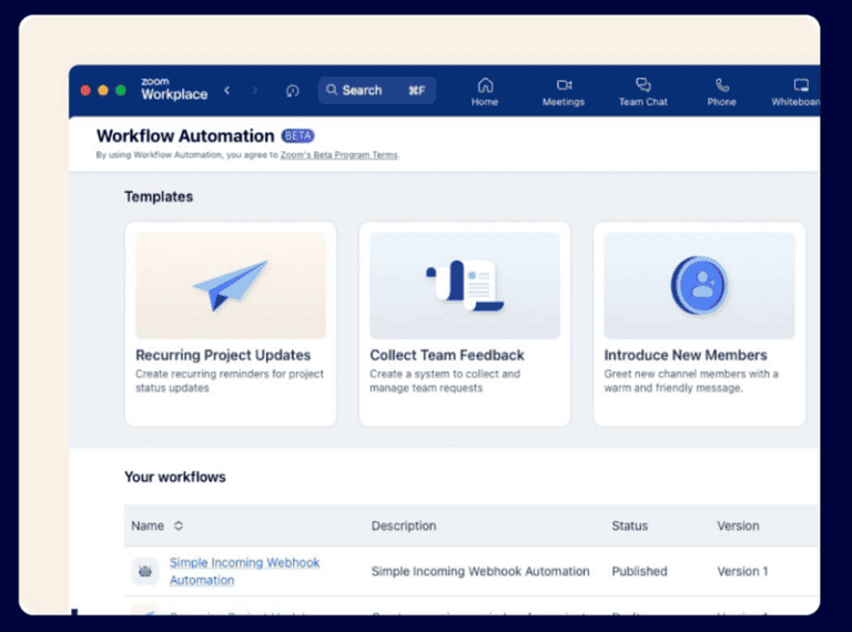 Zoom introduceert no-code ontwikkeltool Workflow Automation