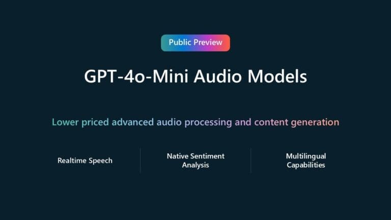 Microsoft voegt GPT-4o mini audiomodellen toe aan Azure AI Services