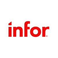 Het Infor-logo met het woord "infor" in kleine rode letters op een witte achtergrond.