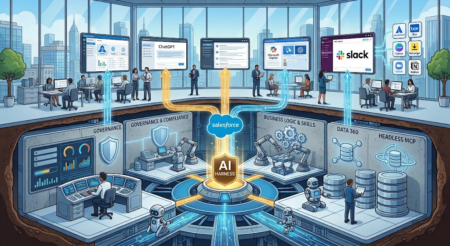 Salesforce geeft de interface weg om de laag eronder te claimen